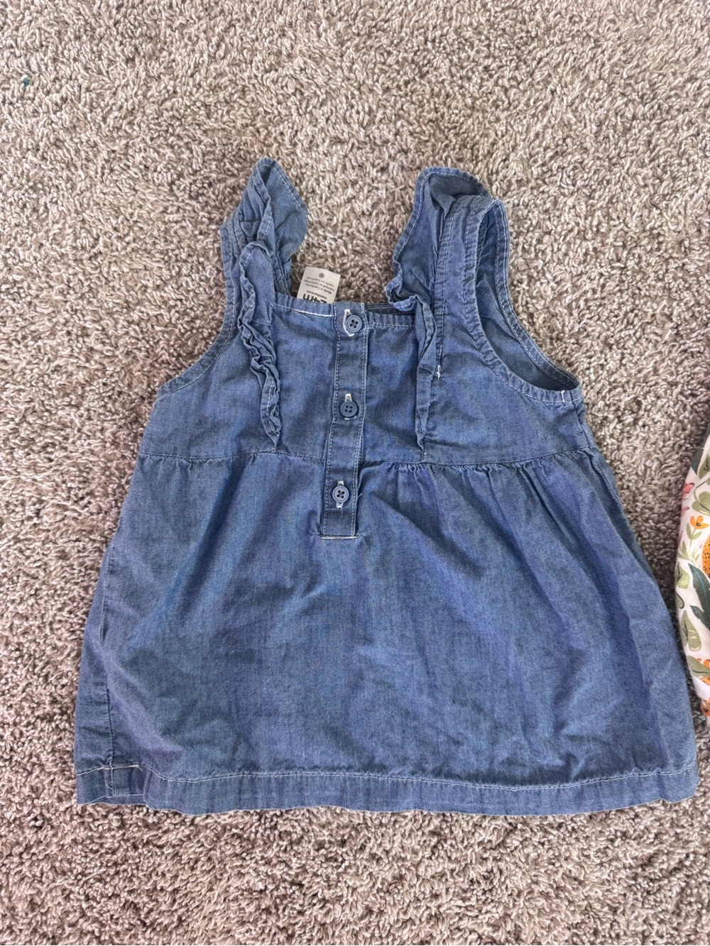 Carter’s Toddler Girl Outfit Bundle 24M Denim Top Jungle Dress Pink Shorts - Picture 12 of 13